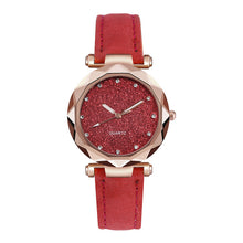 Load image into Gallery viewer, Casual Women Romantic Starry Sky Wrist Watch Leather Rhinestone Designer Ladies Clock Simple Dress Gfit Montre Femme