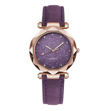 Load image into Gallery viewer, Casual Women Romantic Starry Sky Wrist Watch Leather Rhinestone Designer Ladies Clock Simple Dress Gfit Montre Femme