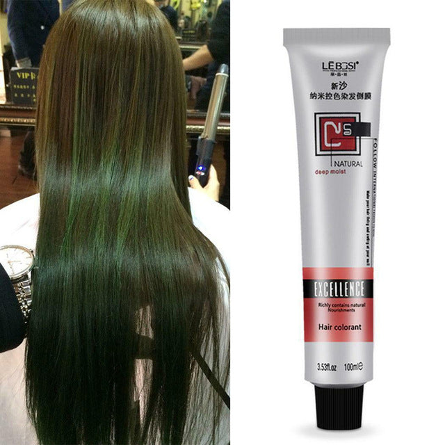 1 Pcs Fashion Professional use Hair Cream Non-toxic Hair Tint Colorant Semi Permanent Long Lasing Hair Cream Color Dye Paint