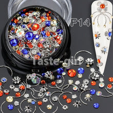 Load image into Gallery viewer, 1 Jar  gold silver bar metal 3d nail art decorations caviar beads rhinestones bullion strass nails accessories manicure tool
