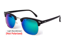 Load image into Gallery viewer, LeonLion  Polarized Semi-Rimless Sunglasses Women/Men Polarized UV400 Classic Brand Designer Retro Oculos De Sol Gafas
