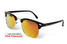Load image into Gallery viewer, LeonLion  Polarized Semi-Rimless Sunglasses Women/Men Polarized UV400 Classic Brand Designer Retro Oculos De Sol Gafas
