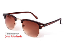 Load image into Gallery viewer, LeonLion  Polarized Semi-Rimless Sunglasses Women/Men Polarized UV400 Classic Brand Designer Retro Oculos De Sol Gafas
