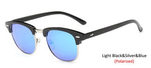 Load image into Gallery viewer, LeonLion  Polarized Semi-Rimless Sunglasses Women/Men Polarized UV400 Classic Brand Designer Retro Oculos De Sol Gafas
