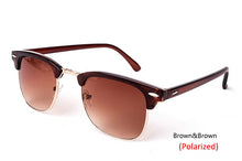 Load image into Gallery viewer, LeonLion  Polarized Semi-Rimless Sunglasses Women/Men Polarized UV400 Classic Brand Designer Retro Oculos De Sol Gafas
