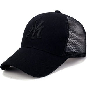 Spring Summer Unisex Baseball Caps Letter Mesh Cap Fashion Solid Embroidery Adjustable Hat Women Men Cotton Casual Hats CP0113