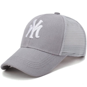 Spring Summer Unisex Baseball Caps Letter Mesh Cap Fashion Solid Embroidery Adjustable Hat Women Men Cotton Casual Hats CP0113