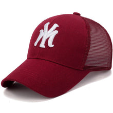 Load image into Gallery viewer, Spring Summer Unisex Baseball Caps Letter Mesh Cap Fashion Solid Embroidery Adjustable Hat Women Men Cotton Casual Hats CP0113
