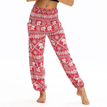 Load image into Gallery viewer, Fashion Bohemian Loose Pant Women Casual Print Travel Lounge Festival Beach High Waist Pant Штаны для йоги Droppship 10 Colors
