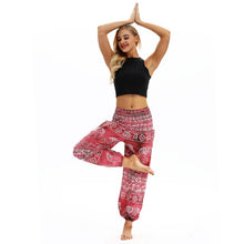 Load image into Gallery viewer, Fashion Bohemian Loose Pant Women Casual Print Travel Lounge Festival Beach High Waist Pant Штаны для йоги Droppship 10 Colors
