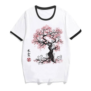 totoro Spirit Away t shirt women Studio Ghibli femme Japanese Anime cartoon tshirt t-shirt Miyazaki Hayao clothes female kawaii