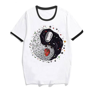 totoro Spirit Away t shirt women Studio Ghibli femme Japanese Anime cartoon tshirt t-shirt Miyazaki Hayao clothes female kawaii