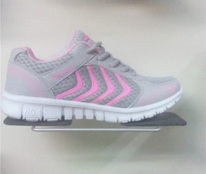 Fast delivery Women casual shoes fashion breathable Walking mesh lace up flat shoes sneakers women 2020 tenis feminino