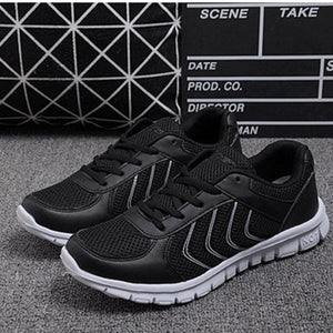 Fast delivery Women casual shoes fashion breathable Walking mesh lace up flat shoes sneakers women 2020 tenis feminino