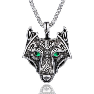 2018 Game Jewelry 3 Wild Wolf Head Necklace Men Collier Medallion Wizard Wolf Wild Hunt 3 Wizard Figure Game Graduation Gifts