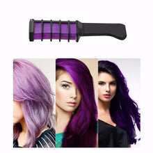 Load image into Gallery viewer, 13 Colors Hair Dye Mascara Hair Color Chalk Design Crayons Temporary Pink Grey Purple Blue Black Hair Dye Comb Easy To Use TSLM2
