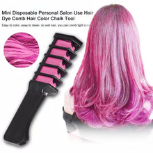 Load image into Gallery viewer, 13 Colors Hair Dye Mascara Hair Color Chalk Design Crayons Temporary Pink Grey Purple Blue Black Hair Dye Comb Easy To Use TSLM2

