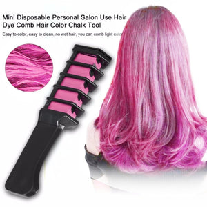 13 Colors Hair Dye Mascara Hair Color Chalk Design Crayons Temporary Pink Grey Purple Blue Black Hair Dye Comb Easy To Use TSLM2