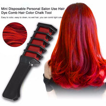 Load image into Gallery viewer, 13 Colors Hair Dye Mascara Hair Color Chalk Design Crayons Temporary Pink Grey Purple Blue Black Hair Dye Comb Easy To Use TSLM2
