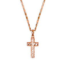 Load image into Gallery viewer, Retro Christian Jesus Single Titanium Scripture Cross Necklace Stainless Steel Black Prayer Choker Cross Pendants For Men Colar

