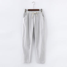 Load image into Gallery viewer, Lace Up Summer Pants Women Sweatpants Pantalon Femme Candy Colors Cotton Linen Harem Pants Casual Plus Size Trousers Women C5212
