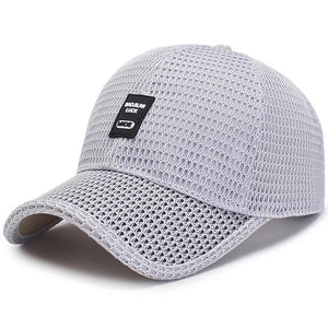 Top Level Summer Baseball Hat For Men Breathable Mesh Trucker Cap Fashion Curved Visor Casquette Homme Casual Women Sun Caps