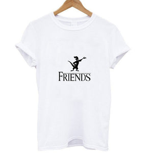 Showtly HAKUNA MATATA Female T Shirt Summer Women 2019 Short Sleeve Print Cartoon Tshirt White Black Cute Harajuku T-shirts