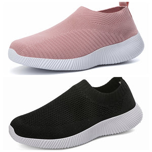 Women Vulcanized Shoes High Quality Women Sneakers Slip On Flats Shoes Women Loafers Plus Size 42 Walking Flat