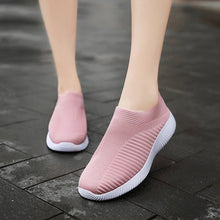 Load image into Gallery viewer, Women Vulcanized Shoes High Quality Women Sneakers Slip On Flats Shoes Women Loafers Plus Size 42 Walking Flat
