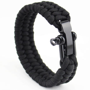 New Arrival Mens Stainless Steel Anchor Shackles Black Leather Bracelet Surf Nautical Sailor Men Wristband Fashion Jewelry