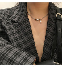 Load image into Gallery viewer, GHRQX Hot Sell The Movie Fast and Furious Pendant Necklace dominic toretto cross Men&#39;s Pendants For Men Jewelry Crystal Necklace
