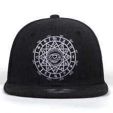 Load image into Gallery viewer, 2018 New Fashion Harajuku Men Womens Casual Snapbacks Black grey eye embroidery Cap Hip Hop Hats Baseball Caps Garros
