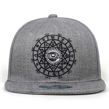 Load image into Gallery viewer, 2018 New Fashion Harajuku Men Womens Casual Snapbacks Black grey eye embroidery Cap Hip Hop Hats Baseball Caps Garros
