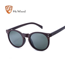 Load image into Gallery viewer, Hu Wood Brand Designer Fashion Unisex Sun Glasses Polarized Coating Mirror Sunglasses Round Male Eyewear For Men/Women GRS8003
