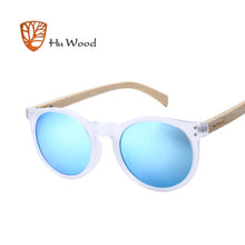 Load image into Gallery viewer, Hu Wood Brand Designer Fashion Unisex Sun Glasses Polarized Coating Mirror Sunglasses Round Male Eyewear For Men/Women GRS8003
