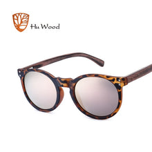 Load image into Gallery viewer, Hu Wood Brand Designer Fashion Unisex Sun Glasses Polarized Coating Mirror Sunglasses Round Male Eyewear For Men/Women GRS8003
