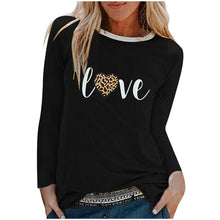 Load image into Gallery viewer, Winter Tshirt Womens Casual Print Shirts O-neck Long Sleeve Top Loose T-shirt 3xl Basic Clothing Camisas De Moda Mujer 2020
