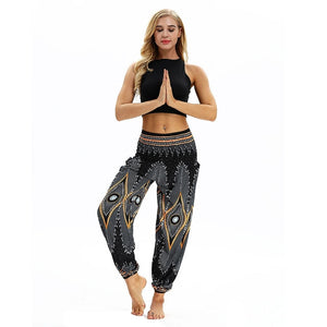 Fashion Bohemian Loose Pant Men Women Casual Hippy Trousers Baggy Aladdin Harem Pant Droppship 20 Colors Штаны для йоги Freeship