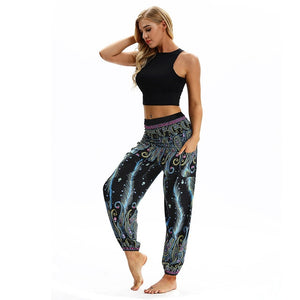 Fashion Bohemian Loose Pant Men Women Casual Hippy Trousers Baggy Aladdin Harem Pant Droppship 20 Colors Штаны для йоги Freeship