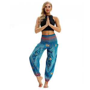 Fashion Bohemian Loose Pant Men Women Casual Hippy Trousers Baggy Aladdin Harem Pant Droppship 20 Colors Штаны для йоги Freeship