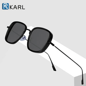 Retro Square Sunglasses Men Tony Stark Sun Glasses Luxury Brand Designer Steampunk Sunglasses Red Black Sunglass Women UV400
