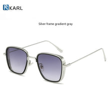 Load image into Gallery viewer, Retro Square Sunglasses Men Tony Stark Sun Glasses Luxury Brand Designer Steampunk Sunglasses Red Black Sunglass Women UV400
