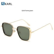 Load image into Gallery viewer, Retro Square Sunglasses Men Tony Stark Sun Glasses Luxury Brand Designer Steampunk Sunglasses Red Black Sunglass Women UV400
