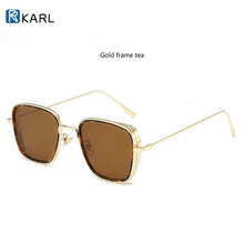 Load image into Gallery viewer, Retro Square Sunglasses Men Tony Stark Sun Glasses Luxury Brand Designer Steampunk Sunglasses Red Black Sunglass Women UV400
