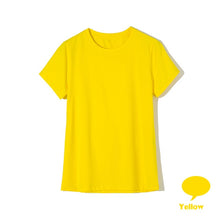 Load image into Gallery viewer, High Quality 18 Color S-3XL Plain T Shirt Women Cotton Elastic Basic T-shirts Female Casual Tops Short Sleeve T-shirt Women 002
