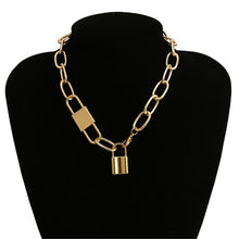 Load image into Gallery viewer, Punk Miami Cuban Choker Necklace Collar Statement Hip Hop Big Chunky Aluminum Gold Color Thick Chain Necklace Women Jewelry
