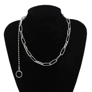 Punk Miami Cuban Choker Necklace Collar Statement Hip Hop Big Chunky Aluminum Gold Color Thick Chain Necklace Women Jewelry