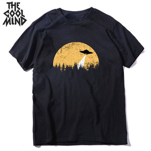 COOLMIND short sleeve 100% cotton cool space men T shirt casual summer loost men tshirt cool o-neck t-shirt male men tee shirt