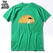 Load image into Gallery viewer, COOLMIND short sleeve 100% cotton cool space men T shirt casual summer loost men tshirt cool o-neck t-shirt male men tee shirt
