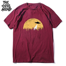 Load image into Gallery viewer, COOLMIND short sleeve 100% cotton cool space men T shirt casual summer loost men tshirt cool o-neck t-shirt male men tee shirt
